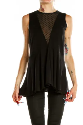 Black Mesh Panel Top