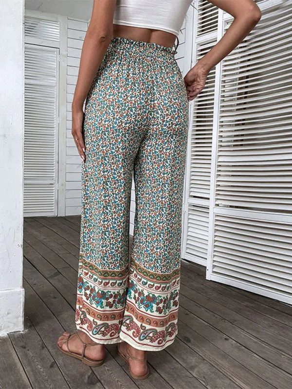 Boho Style Wide-Leg Trousers for Women - Perfect Pants for Any Occasion