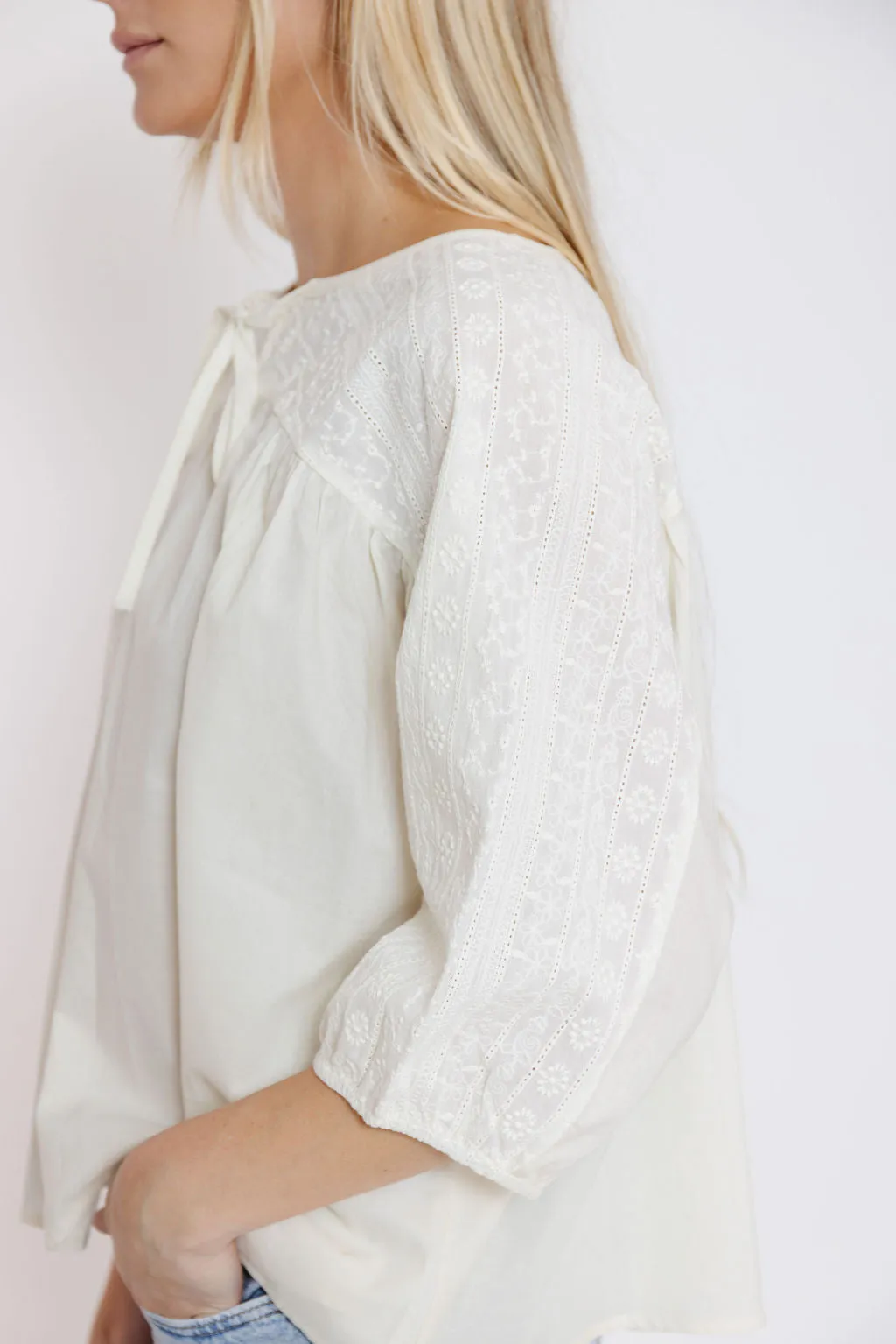 Callie Mae Blouse in Natural