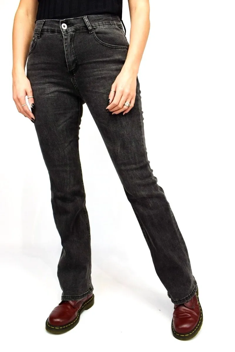 Charcoal Flared Jeans