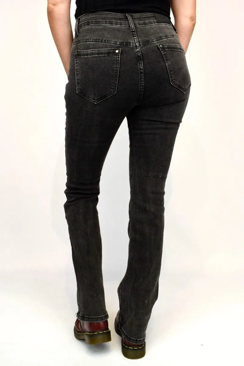 Charcoal Flared Jeans