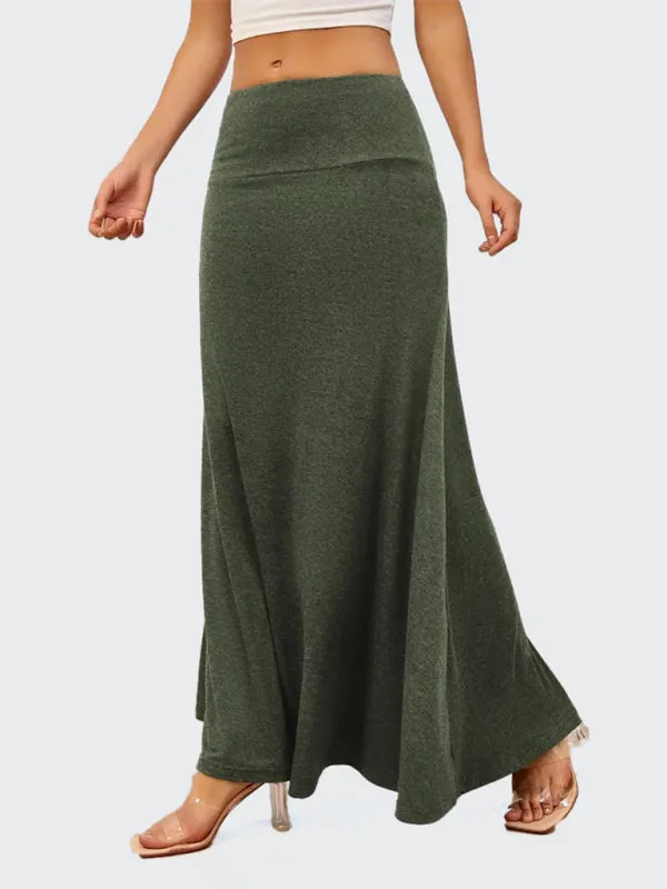 Flowy A-Line Maxi Skirt for Women