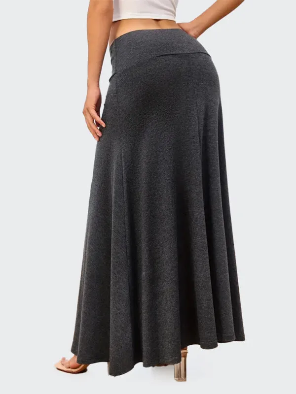 Flowy A-Line Maxi Skirt for Women