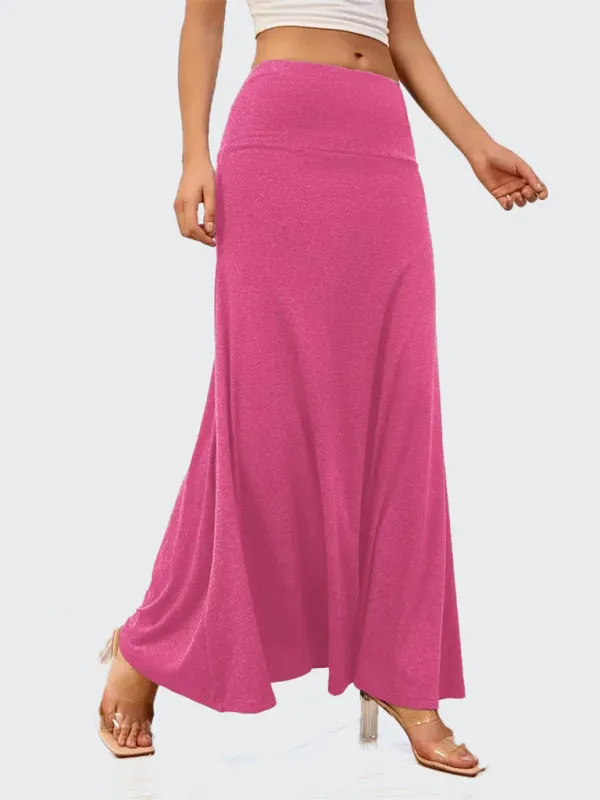 Flowy A-Line Maxi Skirt for Women