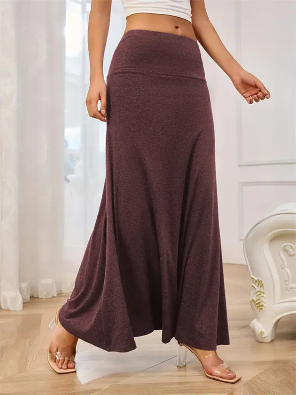 Flowy A-Line Maxi Skirt for Women