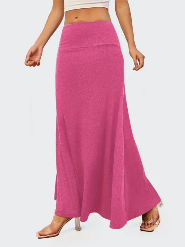 Flowy A-Line Maxi Skirt for Women