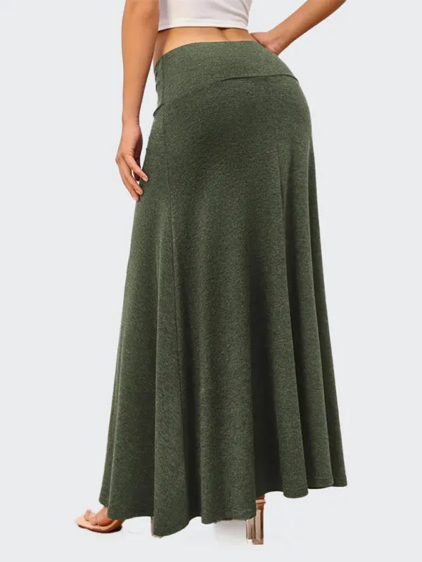 Flowy A-Line Maxi Skirt for Women