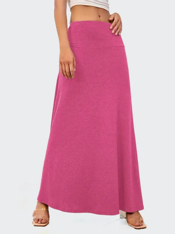 Flowy A-Line Maxi Skirt for Women