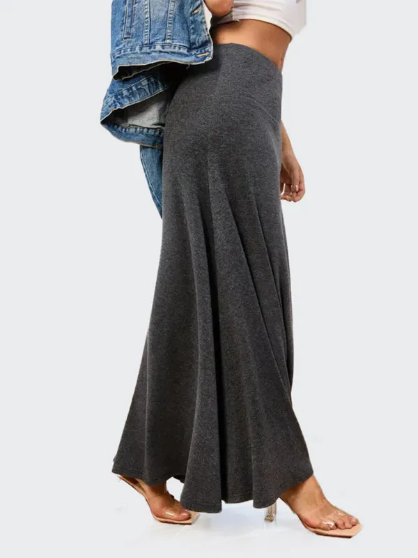 Flowy A-Line Maxi Skirt for Women