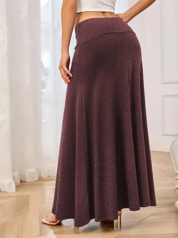 Flowy A-Line Maxi Skirt for Women