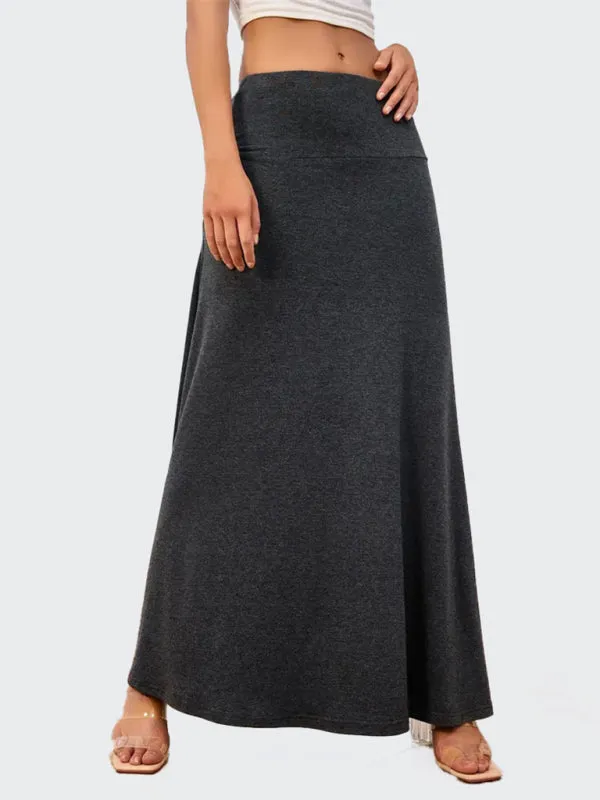 Flowy A-Line Maxi Skirt for Women