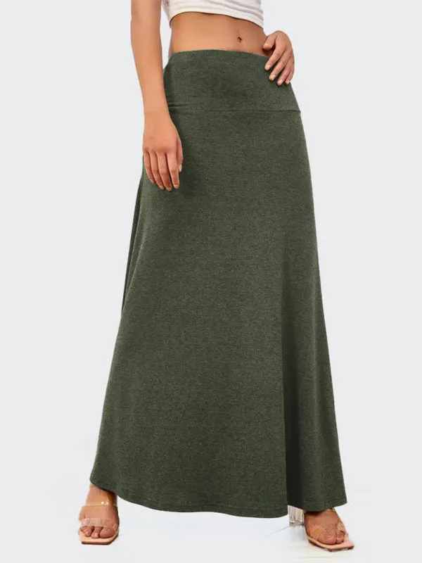 Flowy A-Line Maxi Skirt for Women