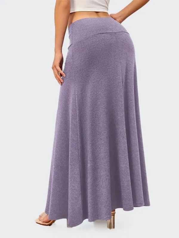 Flowy A-Line Maxi Skirt for Women