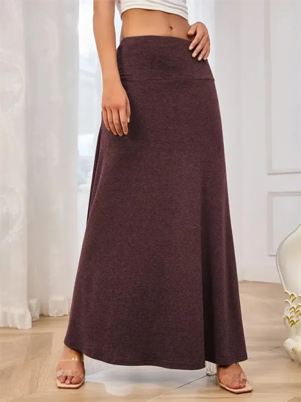 Flowy A-Line Maxi Skirt for Women