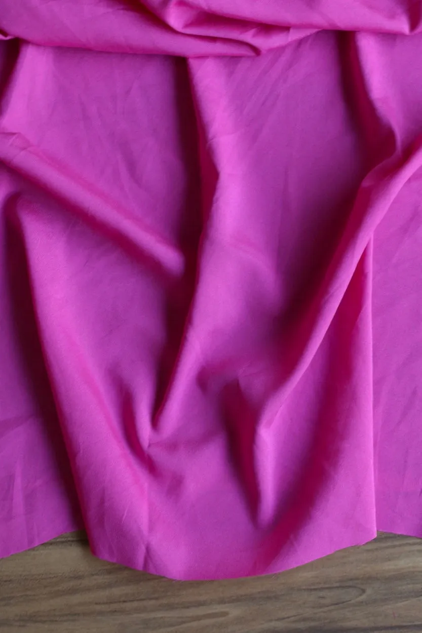 Fuchsia Crepe De Chine