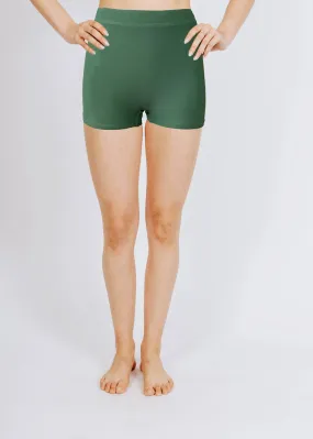 high waist boyshorts in olive