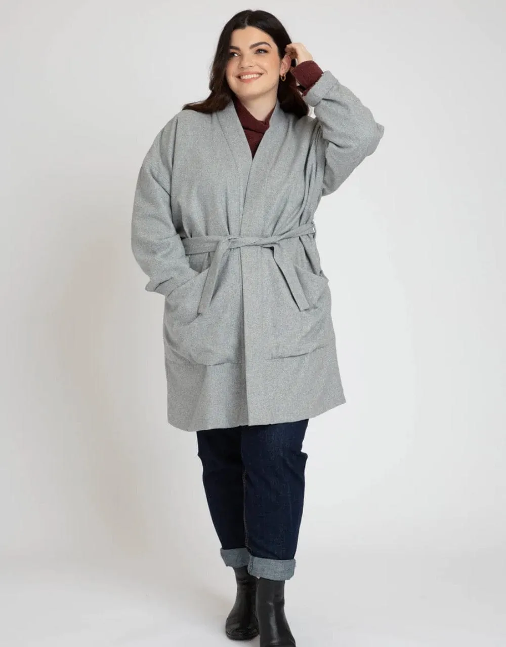 Hovea Curve Jacket & Coat Sewing Pattern Size 14-34, Megan Nielsen