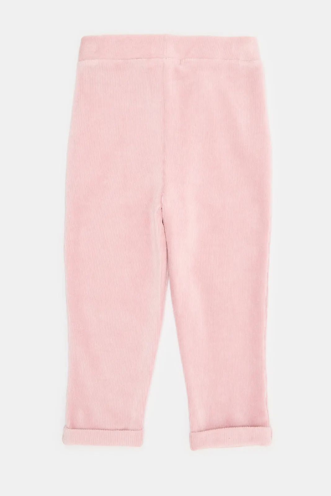 Infant Girls Pink Curdoroy Casual Trousers