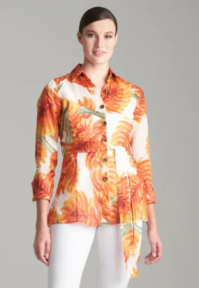 Keaton Blouse in Fire Palm