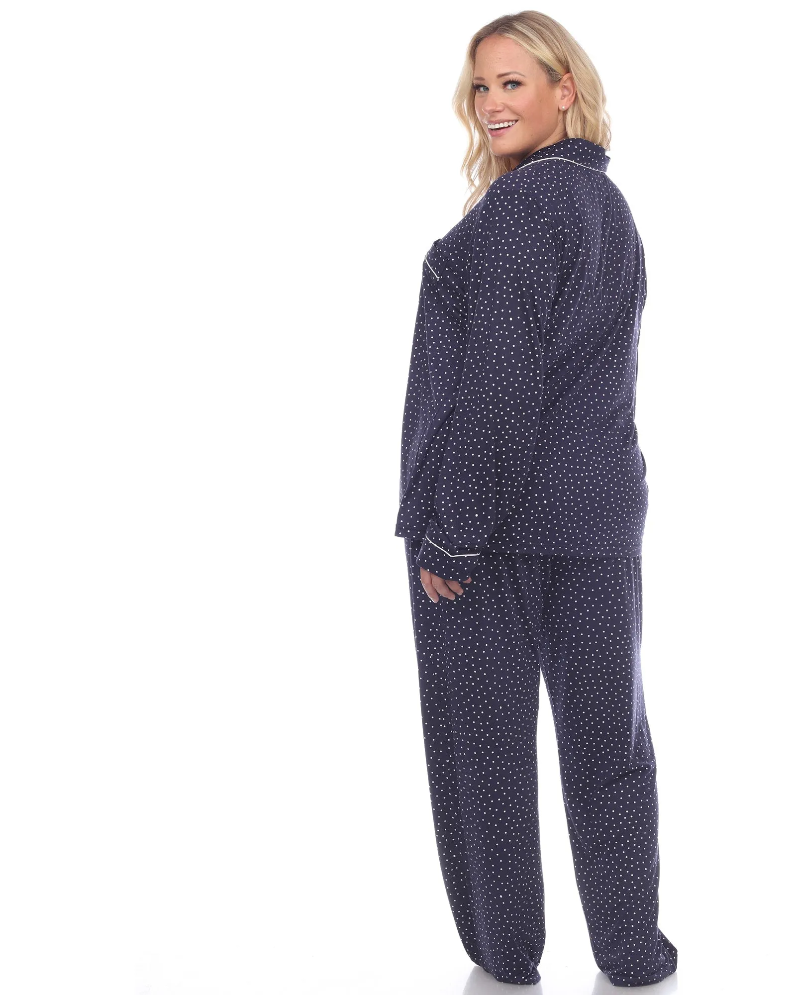 Long Sleeve Pajama Set | Navy