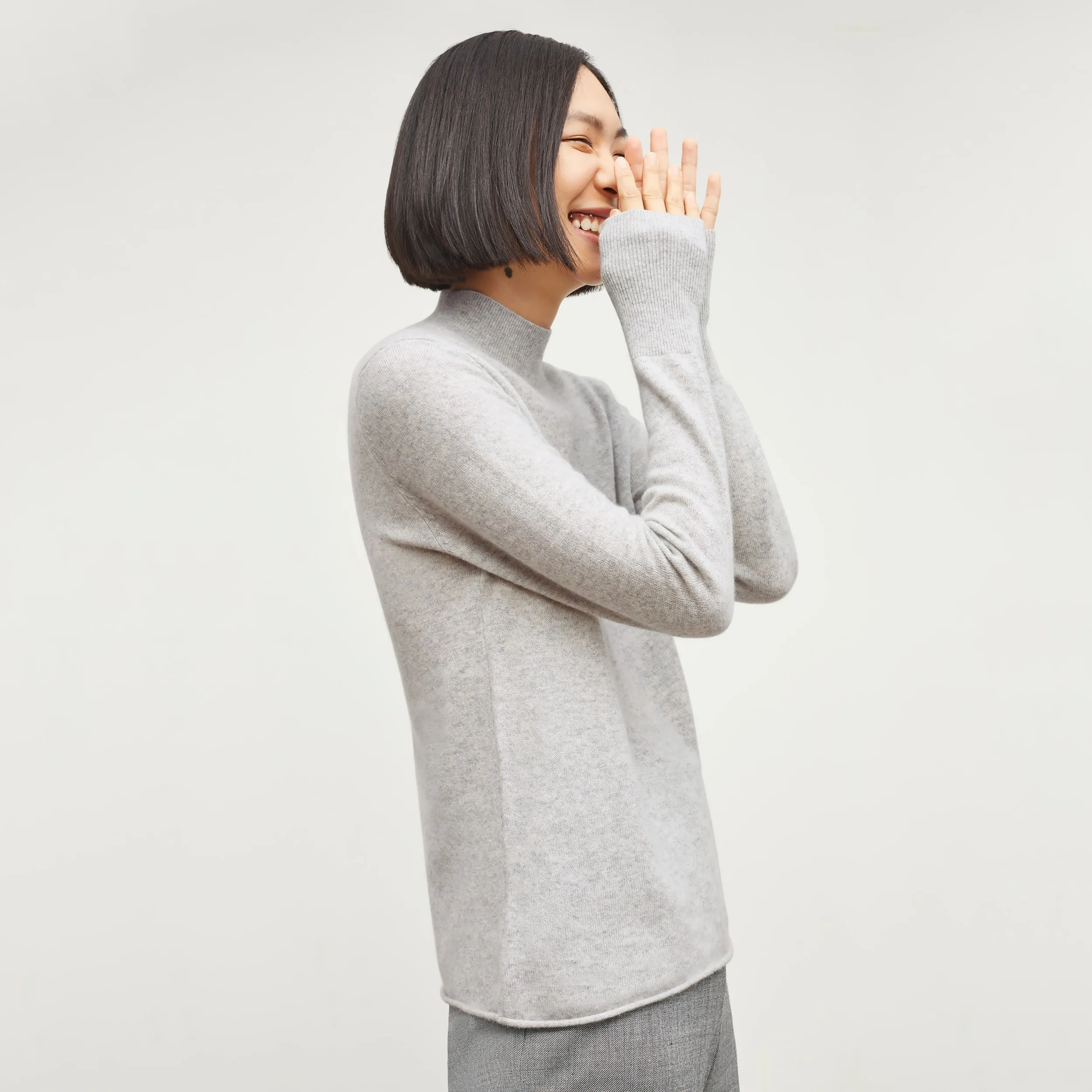 Luan Sweater - Cashmere :: Light Heather Gray