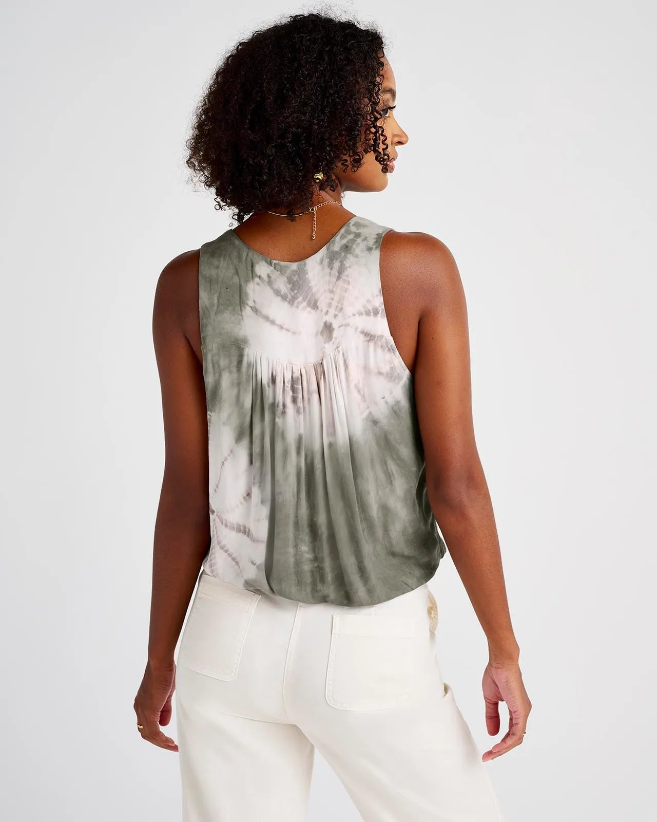 Lucia Tie Dye Surplice Tank