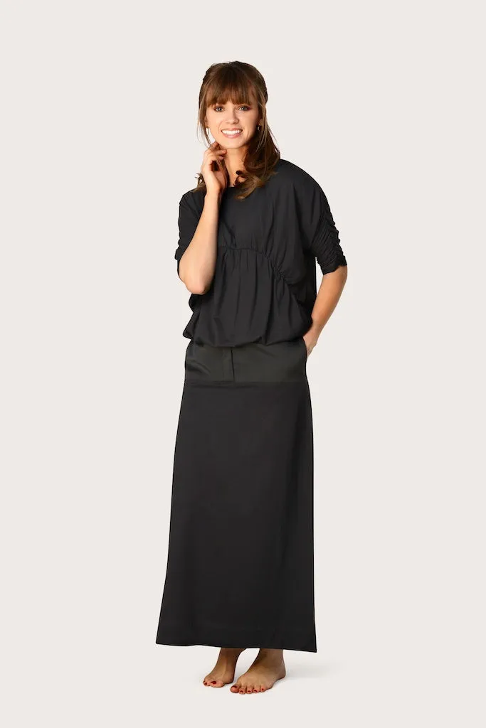 Maxi Black Modal Lounge Skirt