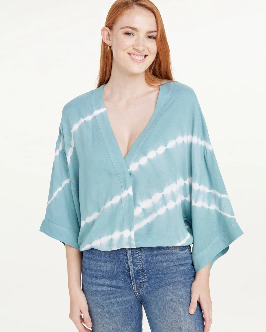 Meadow Short Sleeve Surplice Top