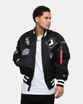 New Era X Alpha Series X MLB Chicago White Sox MA-1 Bomber Jacket Black