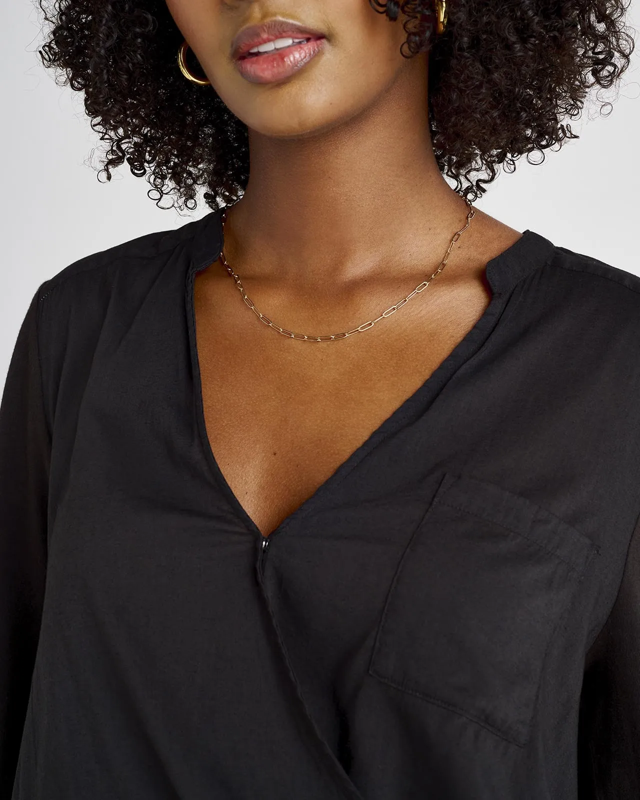 Paige Long Sleeve Surplice Top