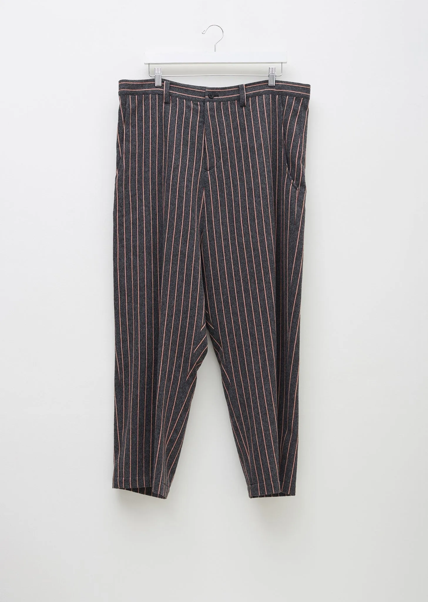 Pinstripe Paperbag Trousers