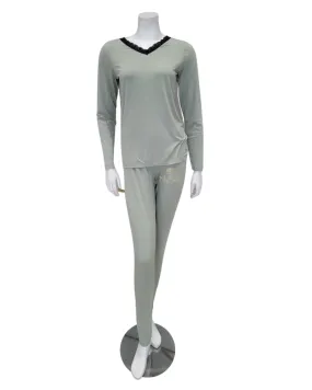 PJ-MDL-MNT Mint Modal Pajamas Set