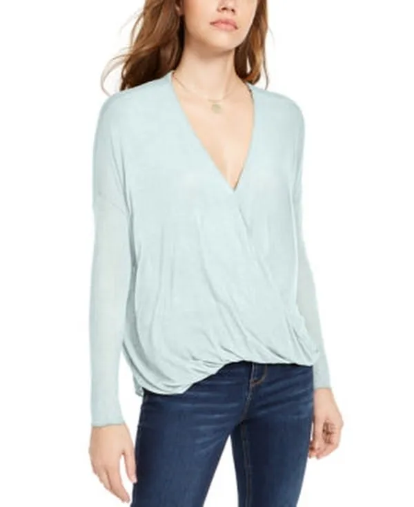 Polly & Esther Juniors Surplice-Neck Top