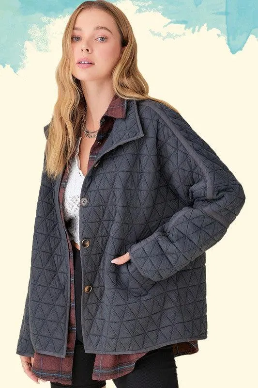 Rosie Quilted Layering Jacket