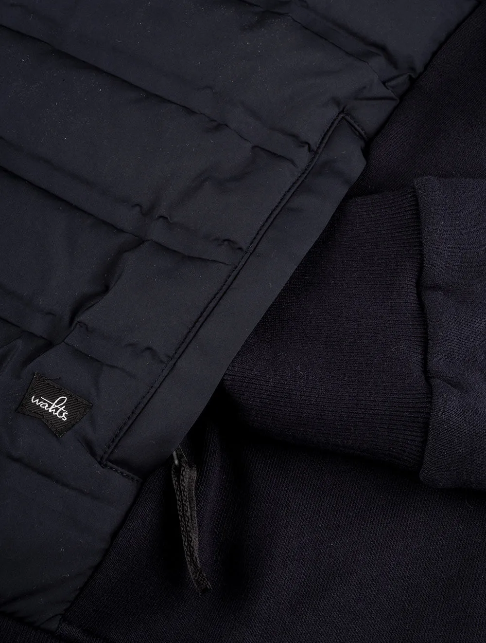 Smith Quilted Sweat Jacket Dark Navy