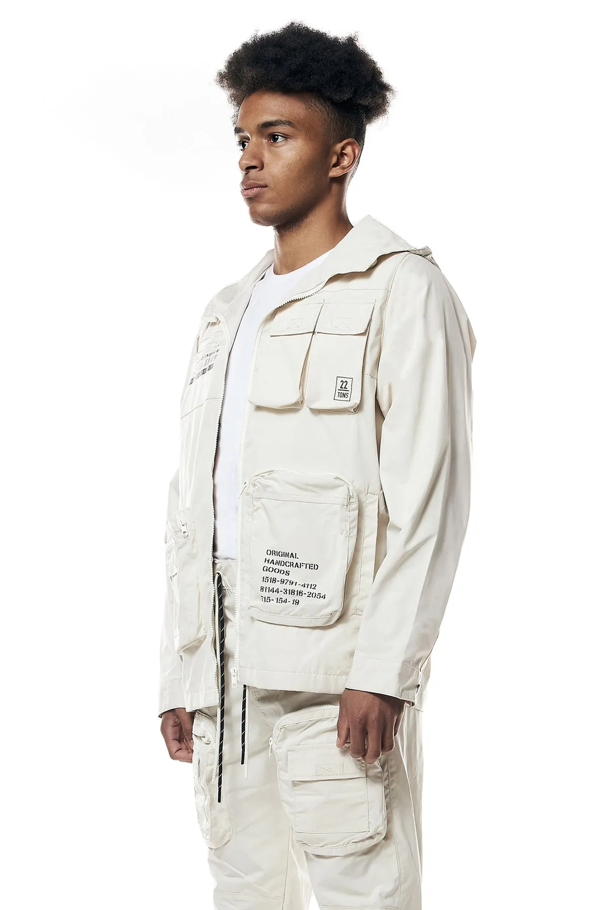 Smoke Rise Men's Printed Nylon Utility Jacket