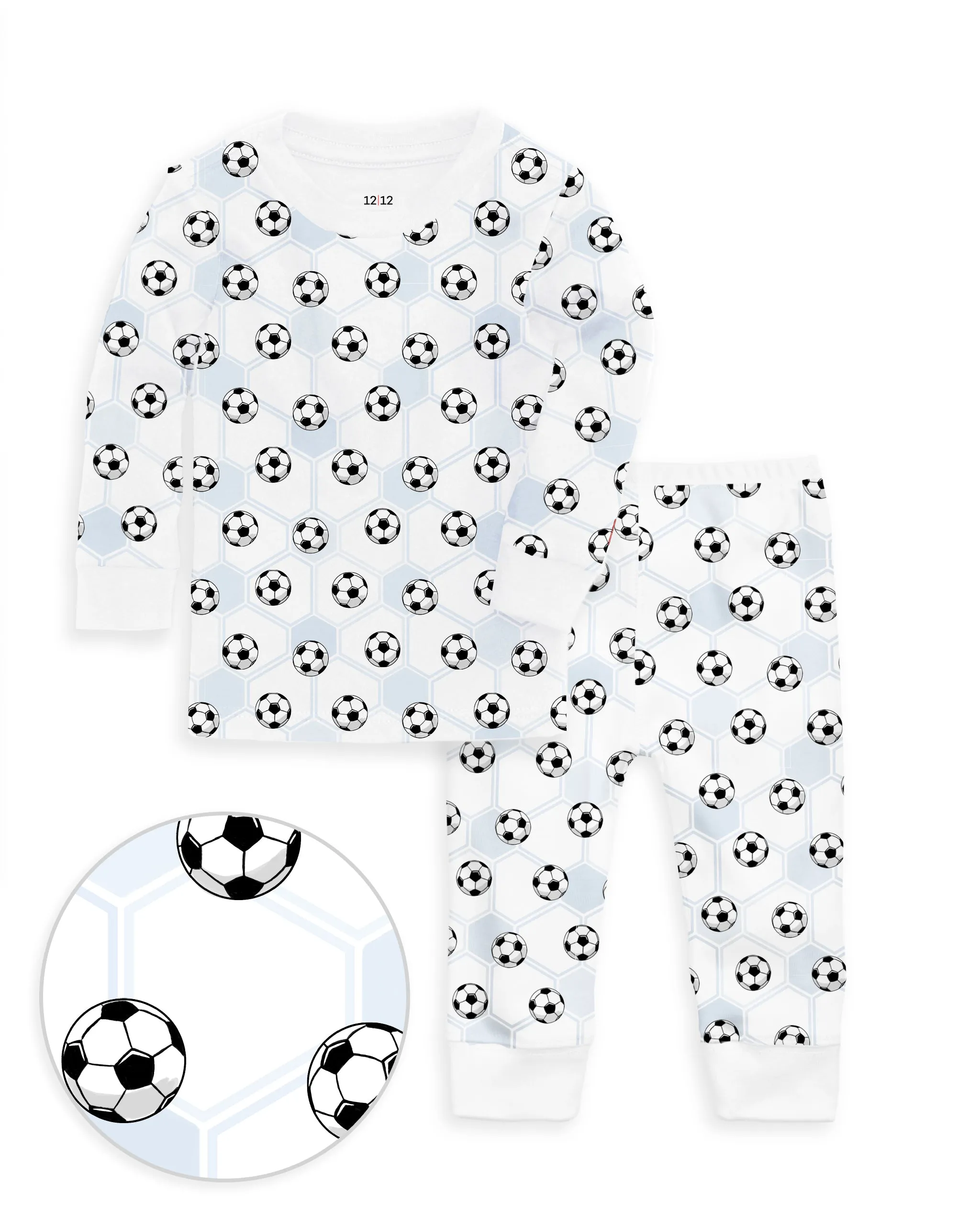 The Organic Long Sleeve Pajama Set [Soccer]