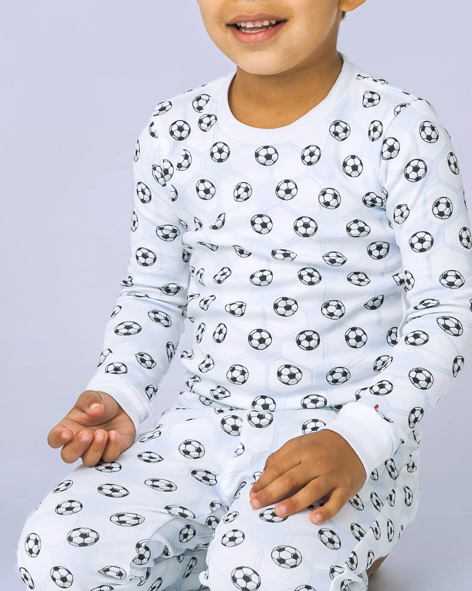 The Organic Long Sleeve Pajama Set [Soccer]